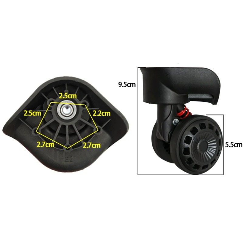 Silent Replacement Luggage Wheels - Rueda de Repuesto para Maleta, Rueda