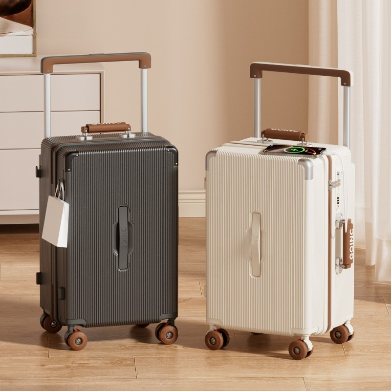 Spinner Wheel Rolling Suitcase 20 Inch - Maleta de viaje con cremallera de