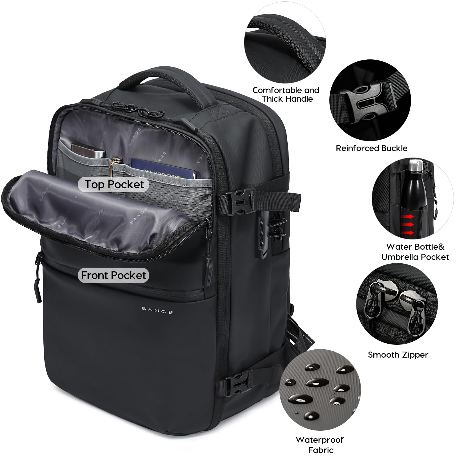 BANGE-Bolsa de cabina antirrob - Luggage reseña y precio
