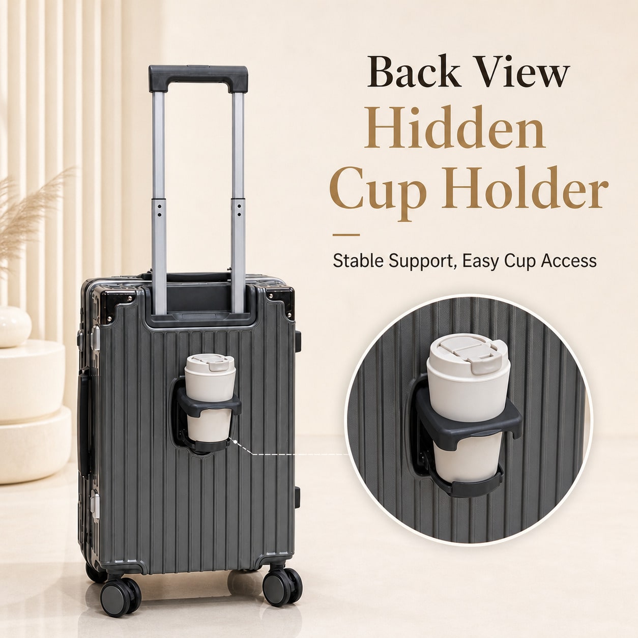 Maleta de cabina de 20 pulgada - Aluminum Frame Carry On Luggage reseña y precio