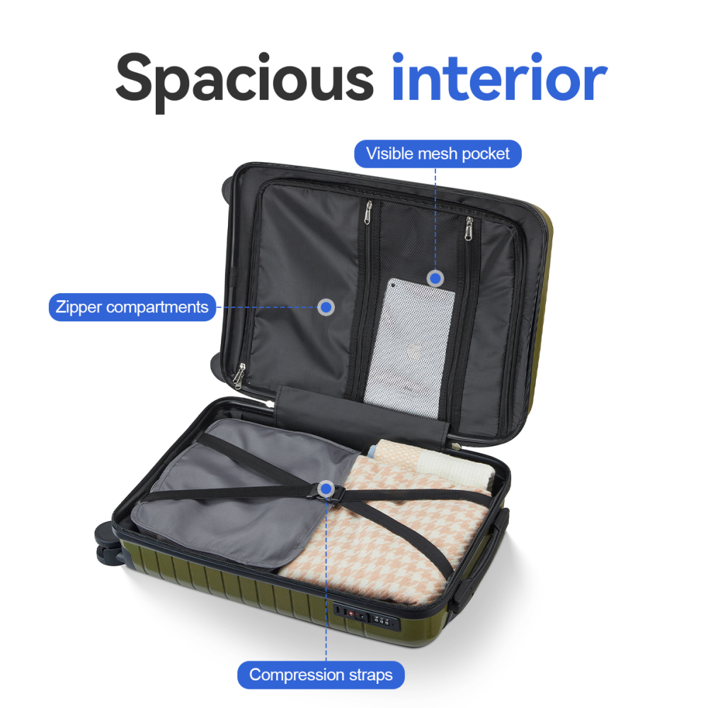 Juego de maletas rígidas de po - Foldable Rolling Luggage Bag reseña y precio