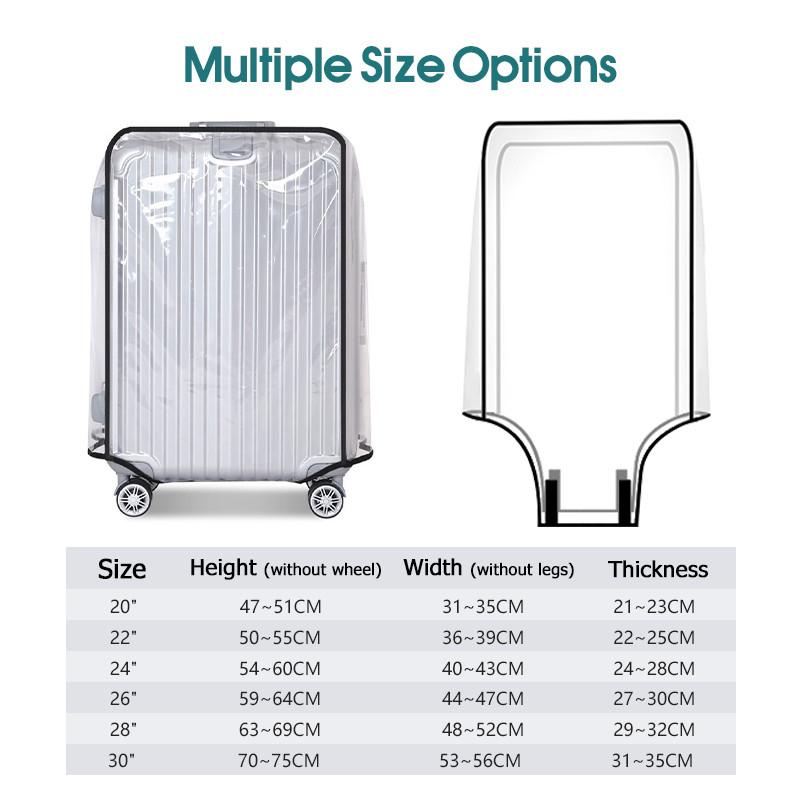 Protector de equipaje transpar - Luggage Protective Cover Transparent reseña y precio
