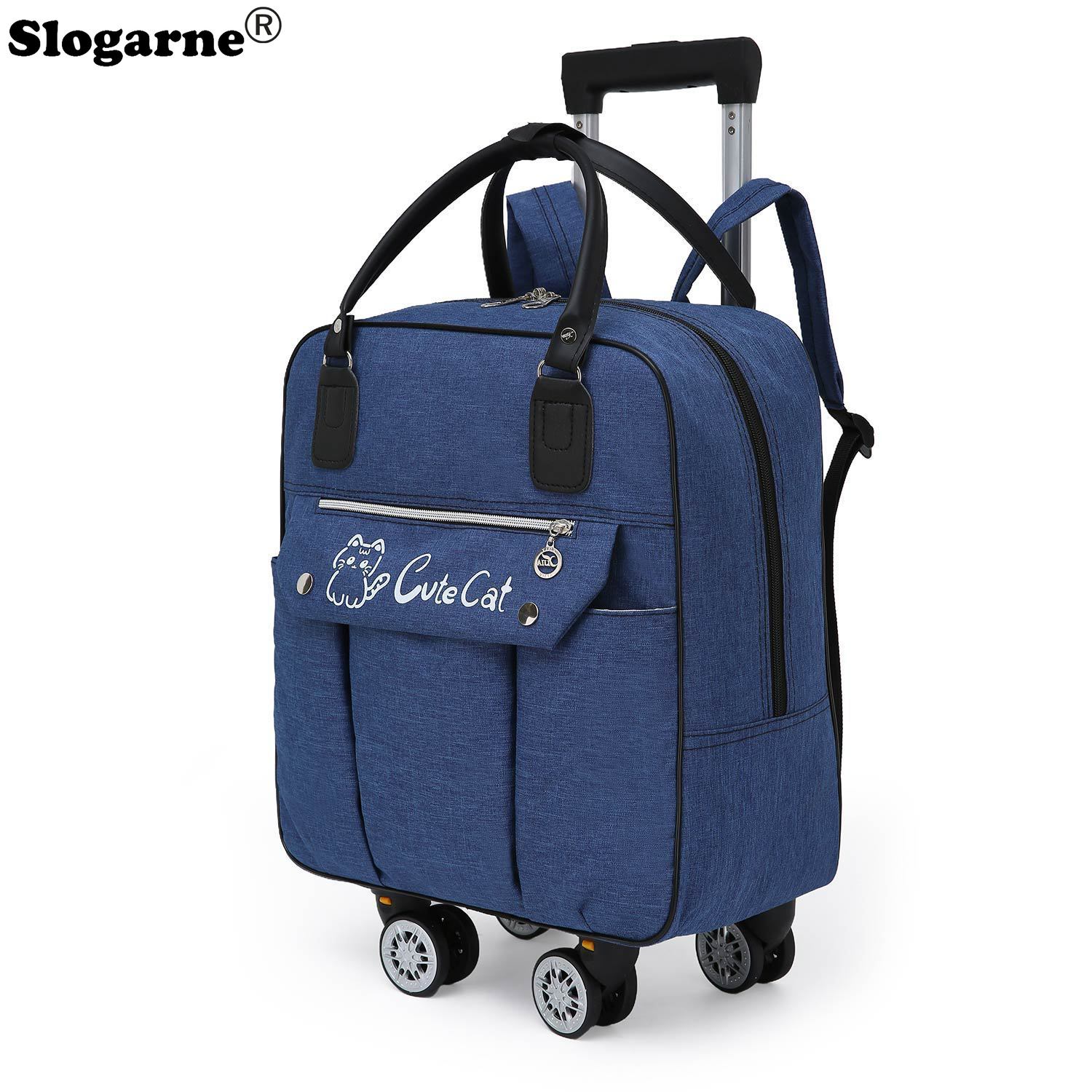 Bolsa de viaje de gran capacid - Foldable Rolling Luggage Bag reseña y precio